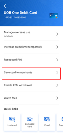 After selecting a card, retrieve your details via MyInfo and SingPass authentication.